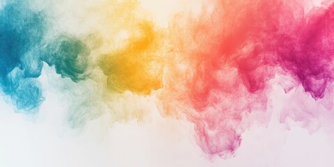 Colorful Smoke Explosion: A captivating display of vibrant, multicolored smoke gracefully swirls and billows, creating an abstract spectacle of colors.