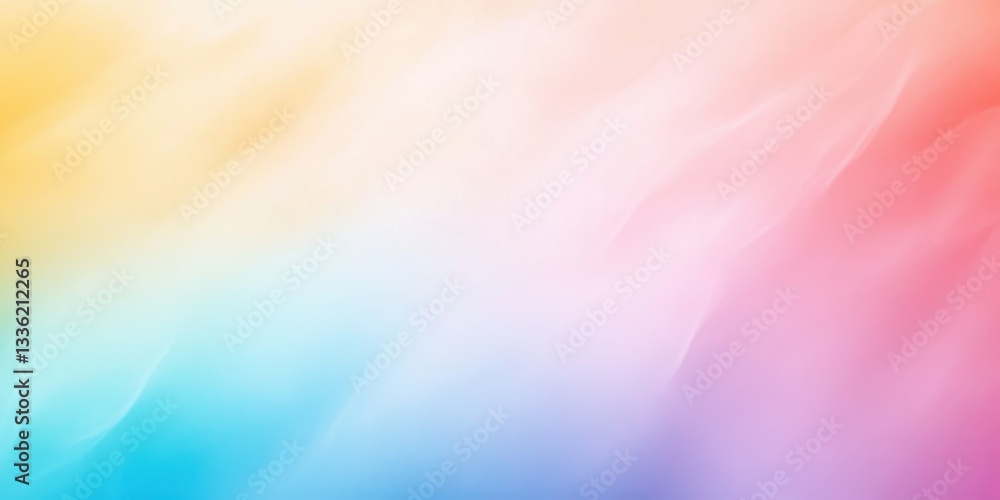 Poster color harmony: a vibrant display of blended colors, transitioning seamlessly to create a spectrum of