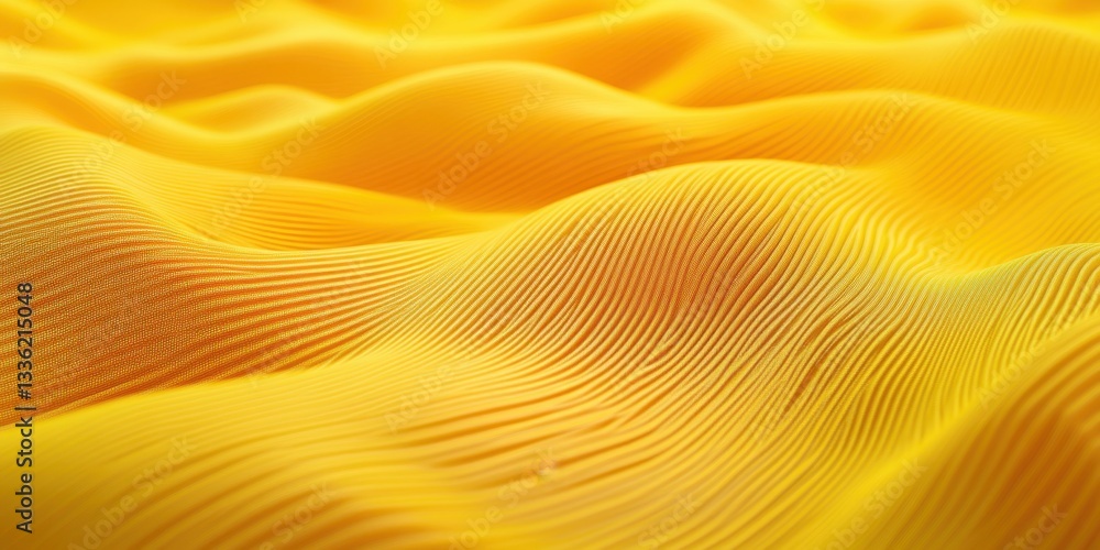 Poster golden waves: abstract close-up of flowing golden waves, creating a mesmerizing display of texture a