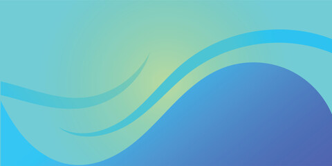 This image features flowing, stylized blue waves against a white background.