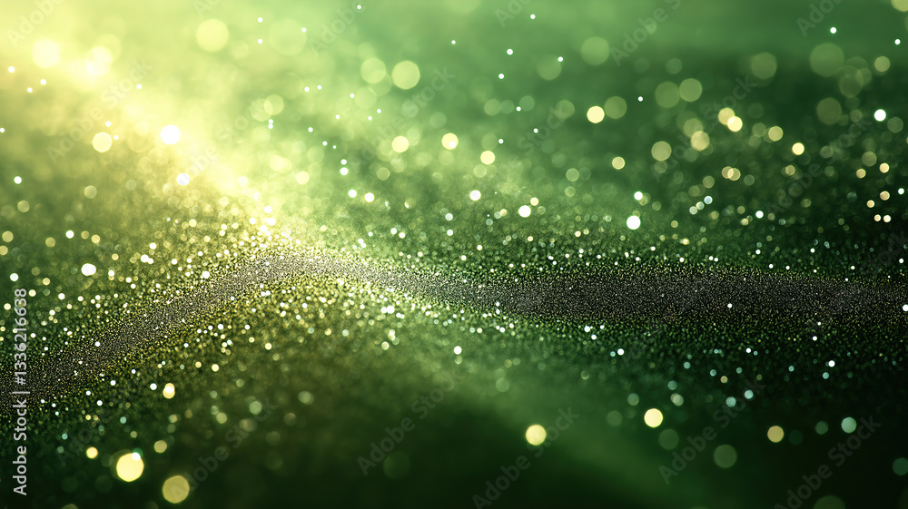 Aufkleber grainy green gradient abstract background with subtle noise for a textured design effect