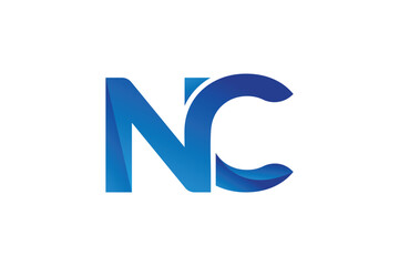 NC letter nc logo design