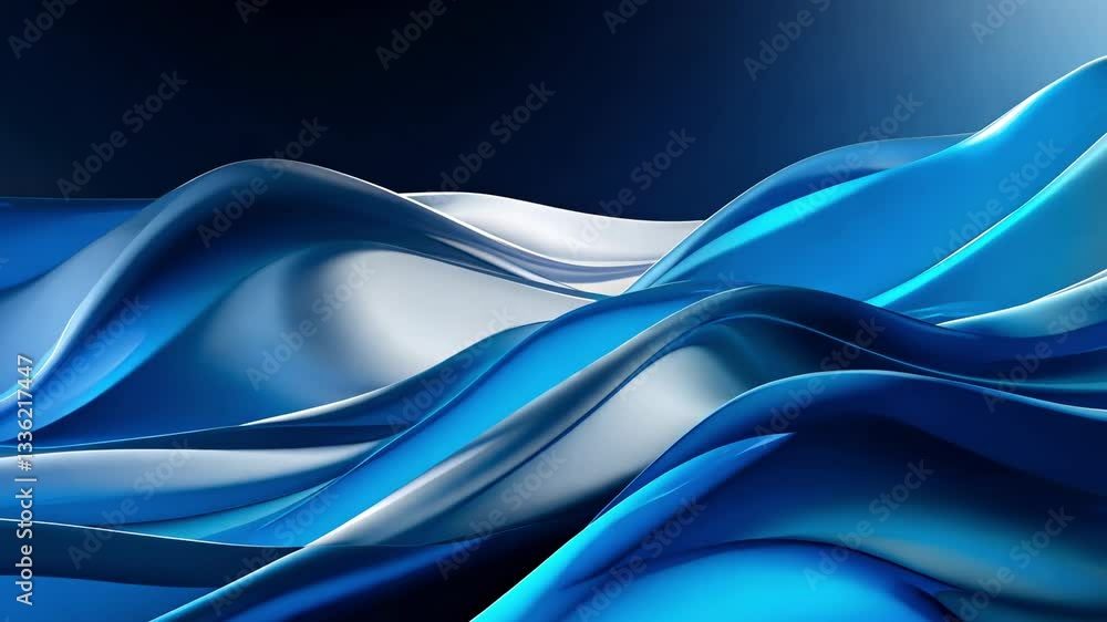 Poster current 3d digital sound waves or data transfer process. abstract concept of big data analysis, arti