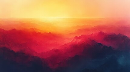 Fototapeta premium Sunrise over vibrant mountain range