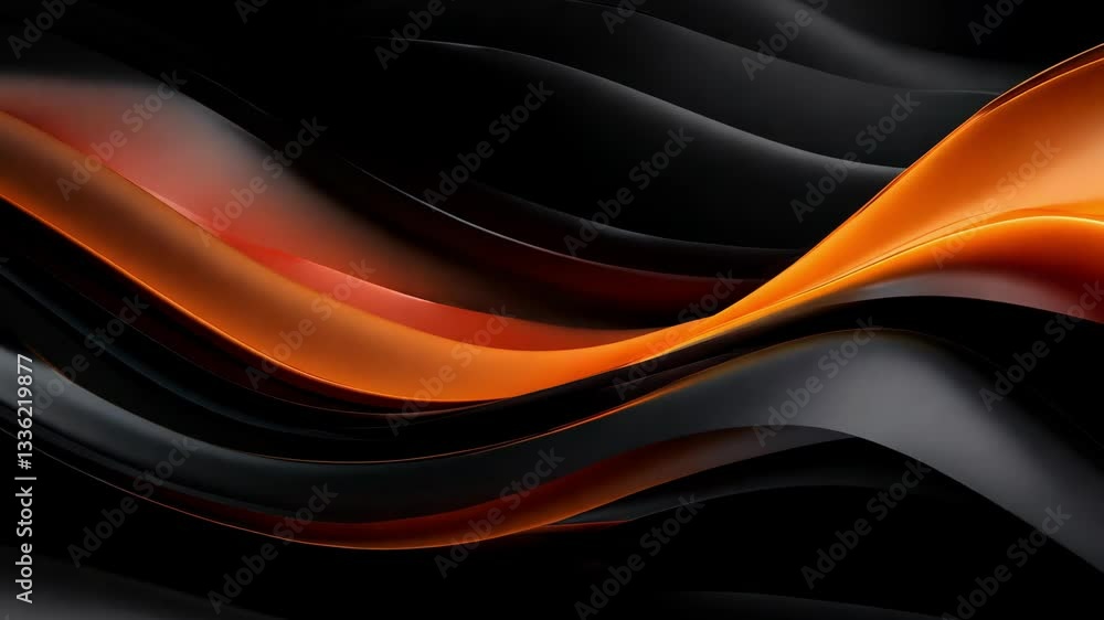 Poster current 3d digital sound waves or data transfer process. abstract concept of big data analysis, arti