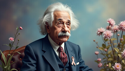 An iconic historical figure who was portrayed as a supporter of autism awareness