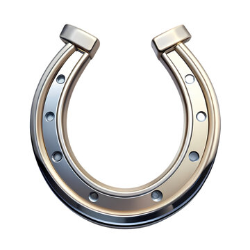 recommend clip art: Lucky Horseshoe: Silver Horseshoe Image on transparent background