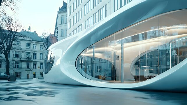 Futuristic Architecture Building Exterior