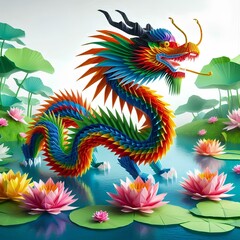Obraz premium the mythological and symbolic Chinese dragon 52