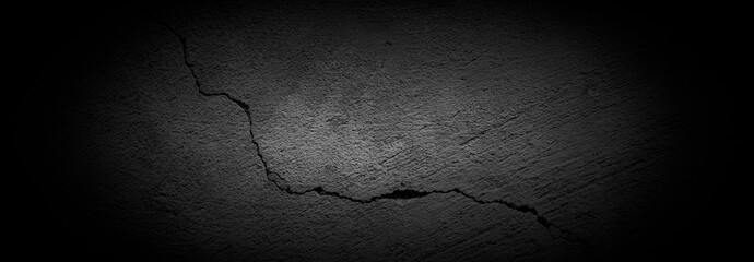 Old wall texture cement dark black gray background abstract grey color design are light with white gradient background.