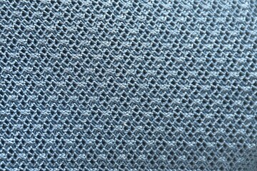 close up of blue fabric texture and background