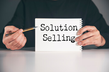 text showing inspiration selling solution