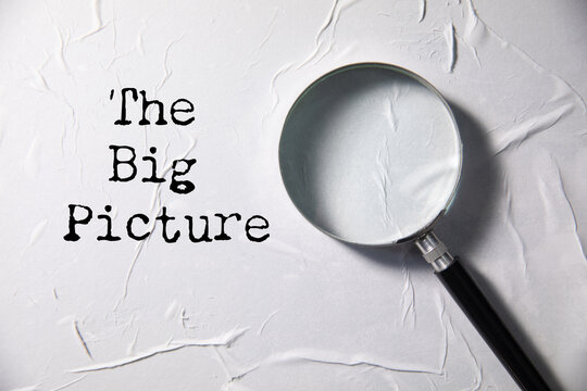 the big picture text with magnifier
