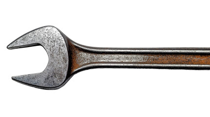 [Transparent Background PNG]Rusty Spanner on White Background