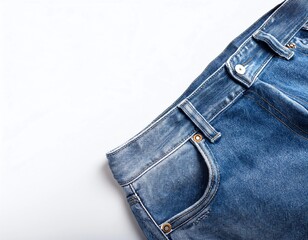 blue jeans isolated on white