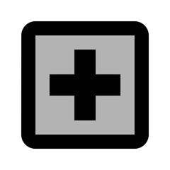Plus Sign in Square
