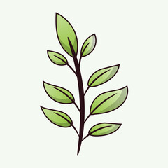 Spring Leaves Illustration