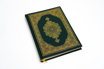 A closed Quran with an elegant cover