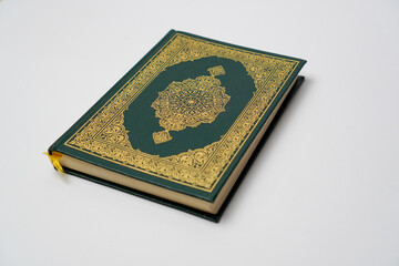 A closed Quran with an elegant cover