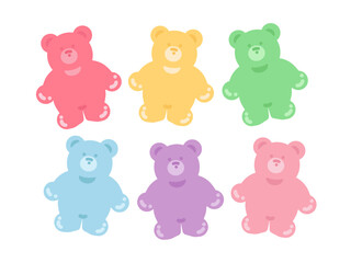 くまのグミ　キャンディ　イラストセット