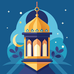 Arabic lantern, geometric design, Islamic lantern, Ramadan Kareem, golden dome,
