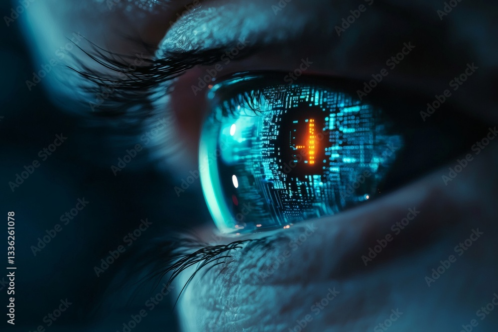 Aufkleber capturing digital data in a future ai world