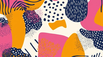 Fototapeta premium Abstract Colorful Shapes and Patterns for Creative Background Design