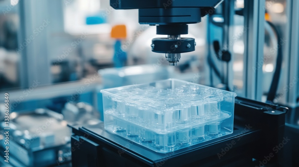 Poster Automated robotic arm assisting with precise lab equipment placement