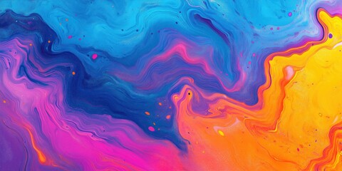 Fototapeta premium Oil Spill Texture - Multicolored swirling liquid