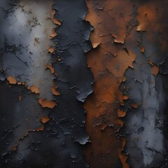 Abstract Beauty Weathered Metal Surface with Rust and Texture
