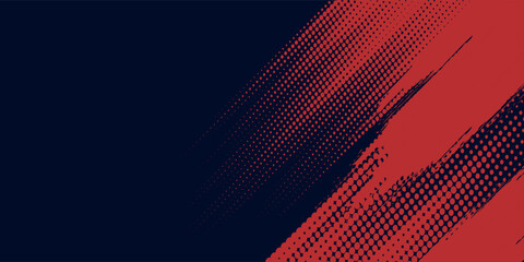 bstract Rough Red Grunge Texture Design Background Dots halftone blue color pattern gradient grunge texture background. Dots pop art comics sport style vector illustration grunge arts sport