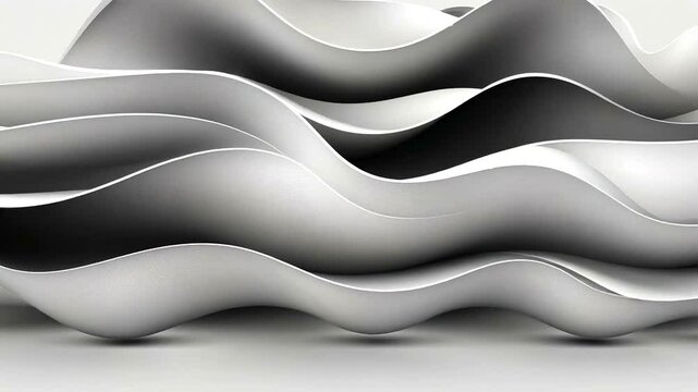 Abstract grayscale wave forms;  background design element; website header
