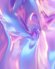 Holographic purple and blue background with a shiny, luquid metallic texture. The backdrop creates a sense of movement and fluidity. The colors evoke a feeling of luxury and opulence.