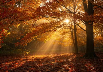 Fall Countryside Sunset