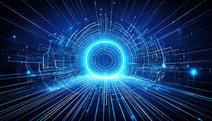 Obraz premium Digital transformation conceptual for next generation technology era