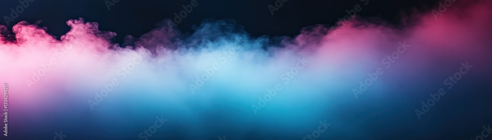 Poster Abstract background image of colorful clouds and mist with hues