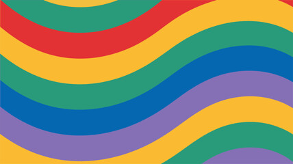 Abstract Trippy Lines Pattern. Cool Groovy Retro Texture. Psychedelic Wavy Illustration.