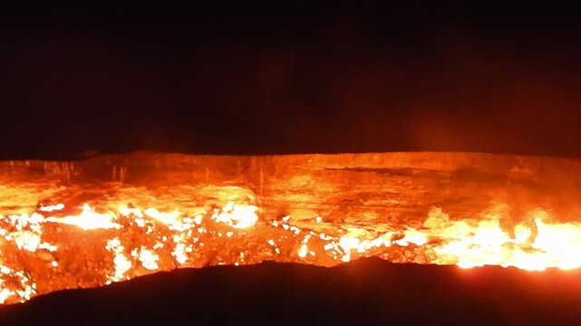 The Door to Hell / Darvaza Gas Crater in Turkmenistan
