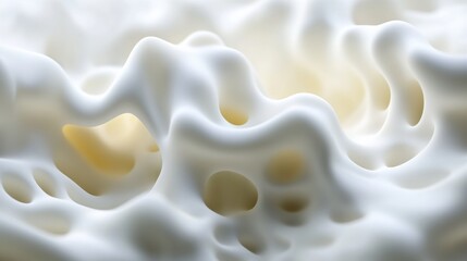 Abstract White Texture with Soft Flowing Waves and Hints of Light