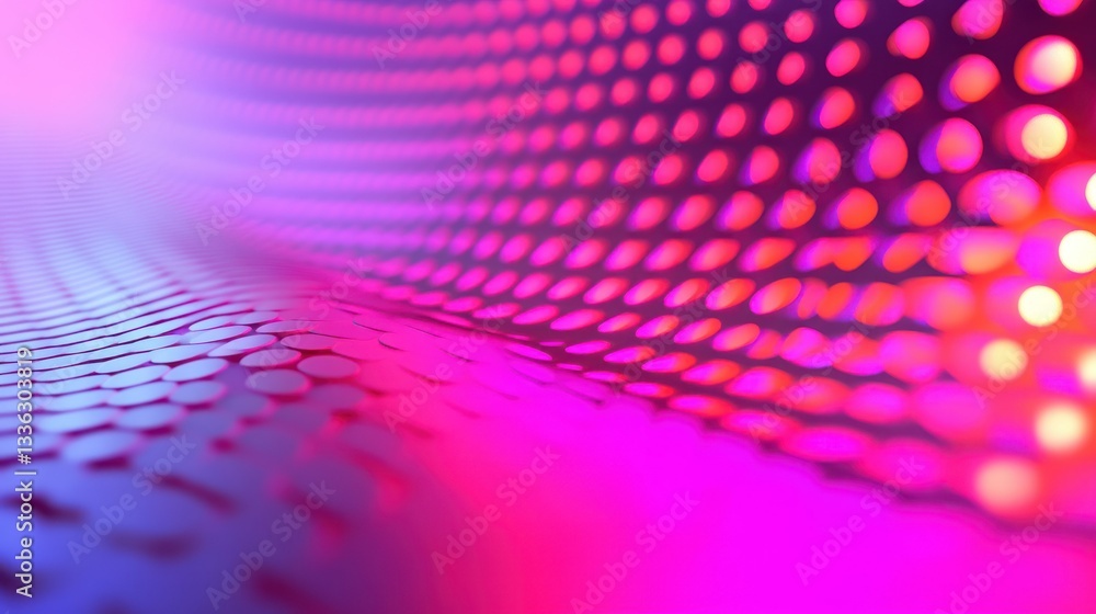 Aufkleber A flowing abstract surface composed of many small circular shapes