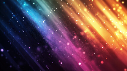 Fototapeta premium Vibrant defocused bokeh lights glowing in a blur night background, adding a magical touch