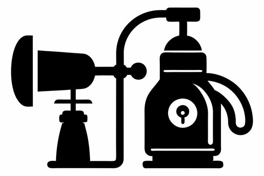 black antique medical device clip art preview