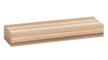 [Transparent Background PNG]Light Beige Wooden Block  With  Beautiful Wood Grain
