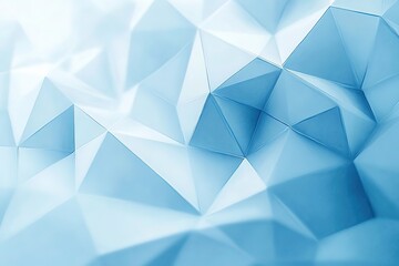 Obraz premium Abstract Blue Low Poly 3D Background Geometric Crystalline Texture Design