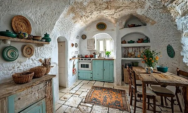 rustic puglian trullo home interior video