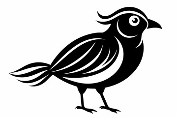 mango bird line art silhouette vector illustration