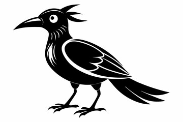 mango bird line art silhouette vector illustration