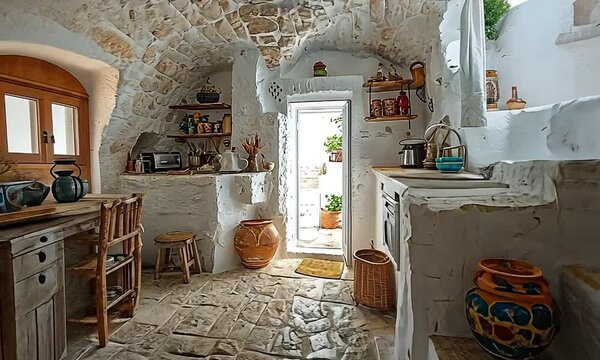 rustic puglian trullo home interior video