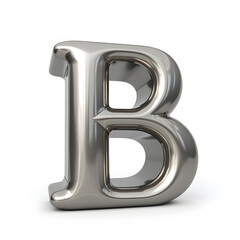Metallic Letter B