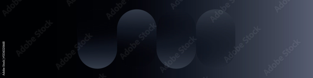 Wall mural linkedin banner with simple abstract background vector design
